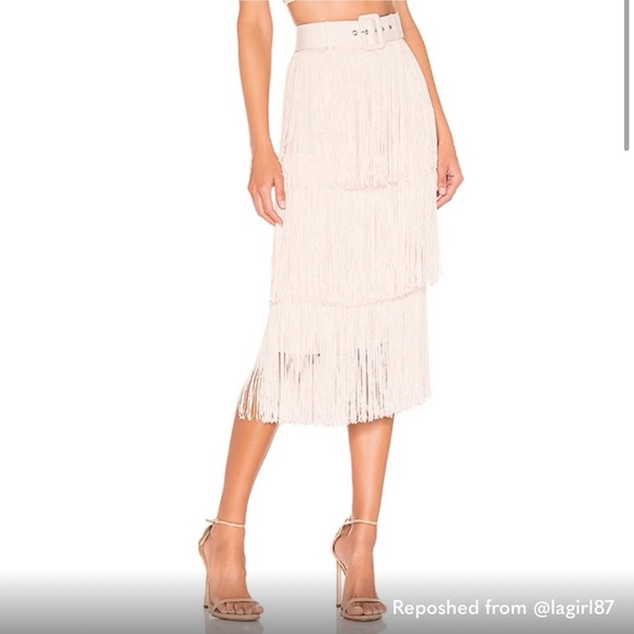 L’académie x revolve The Roi fringe skirt size XS - Picture 2 of 3